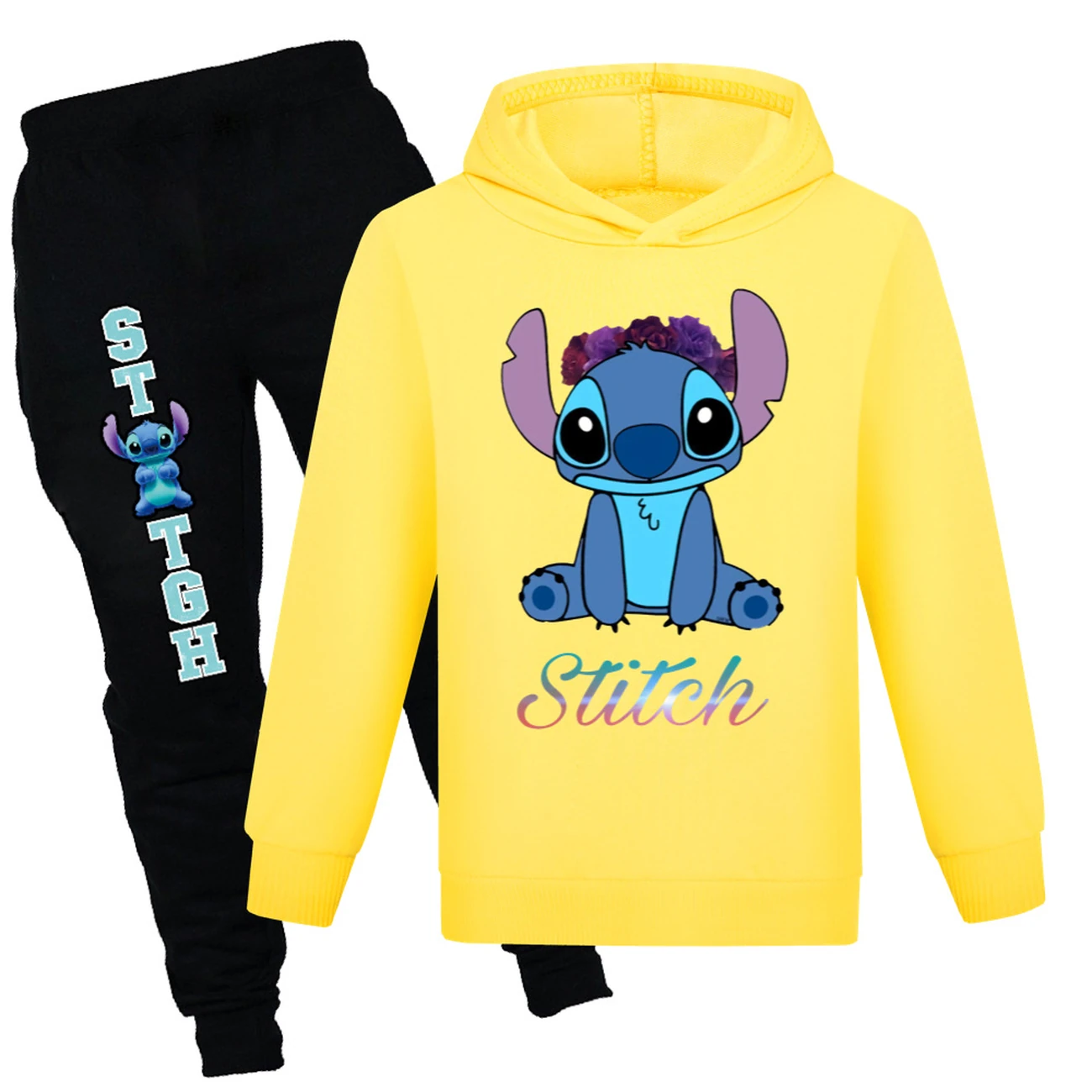 Kids’ Hoodie & Jogger Set — 1137 Edition, Style 02 · Yellow