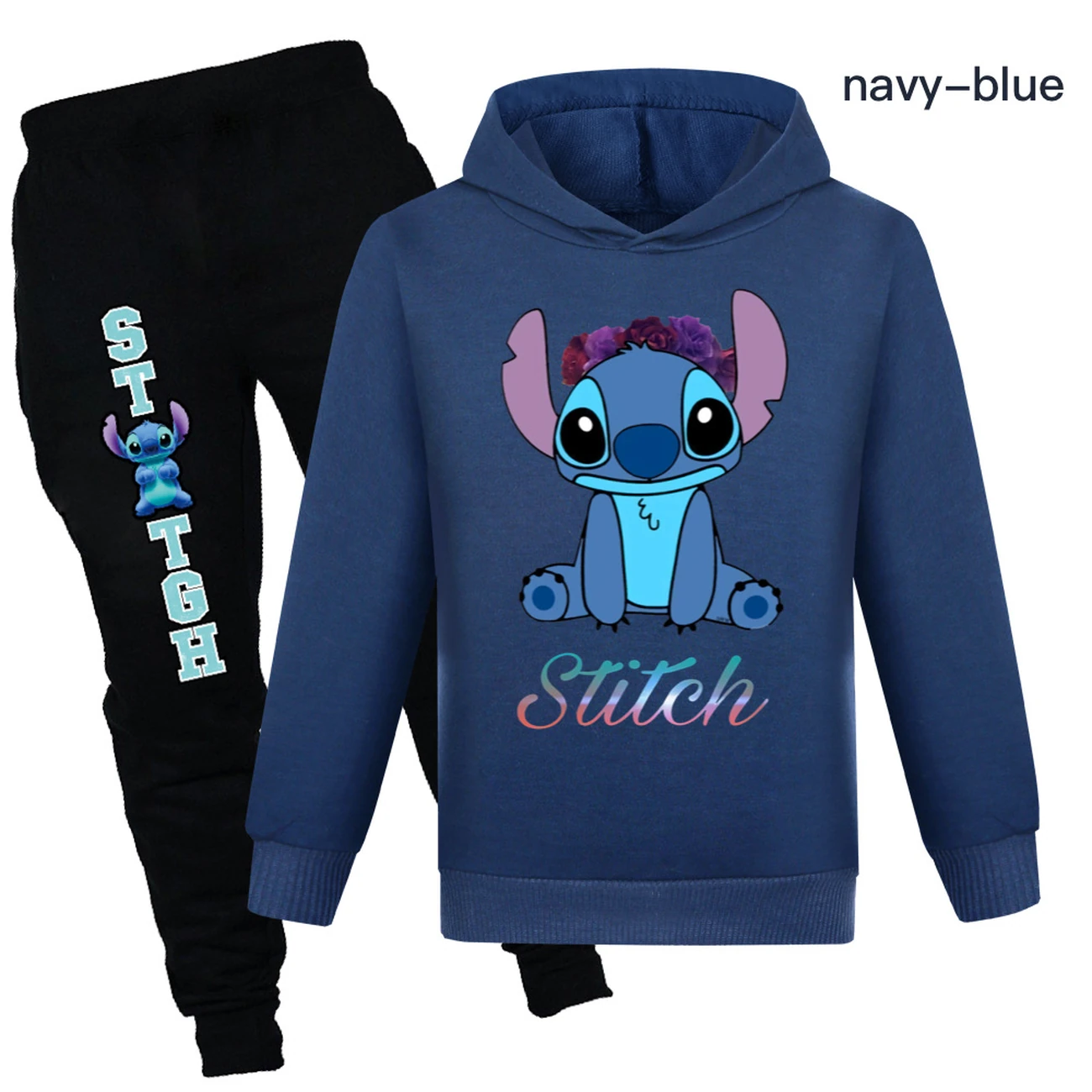Kids’ Hoodie & Jogger Set — 1137 Edition, Style 09 · Navy