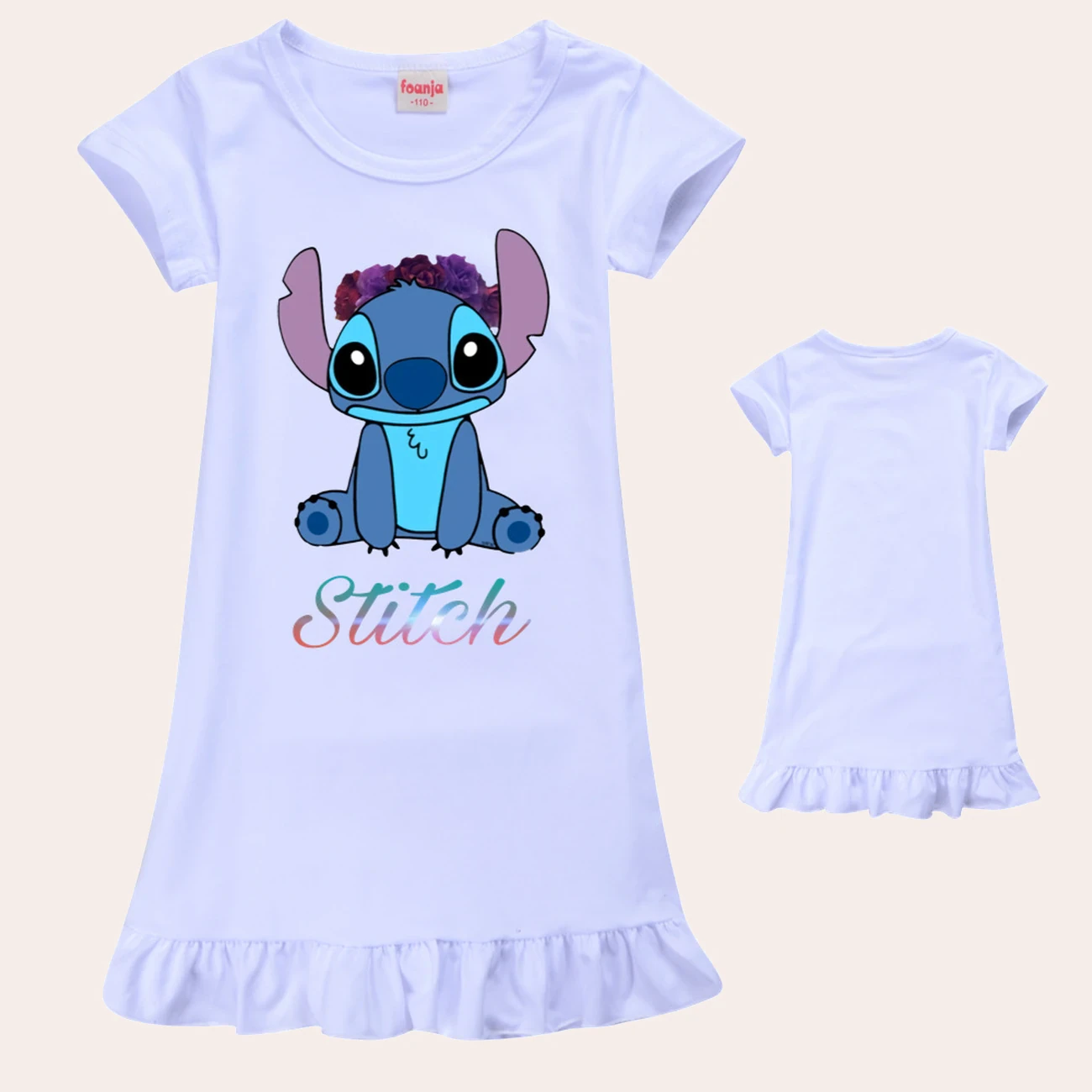 Girls’ Ruffle-Hem Lounge Dress — 1137 Edition product view