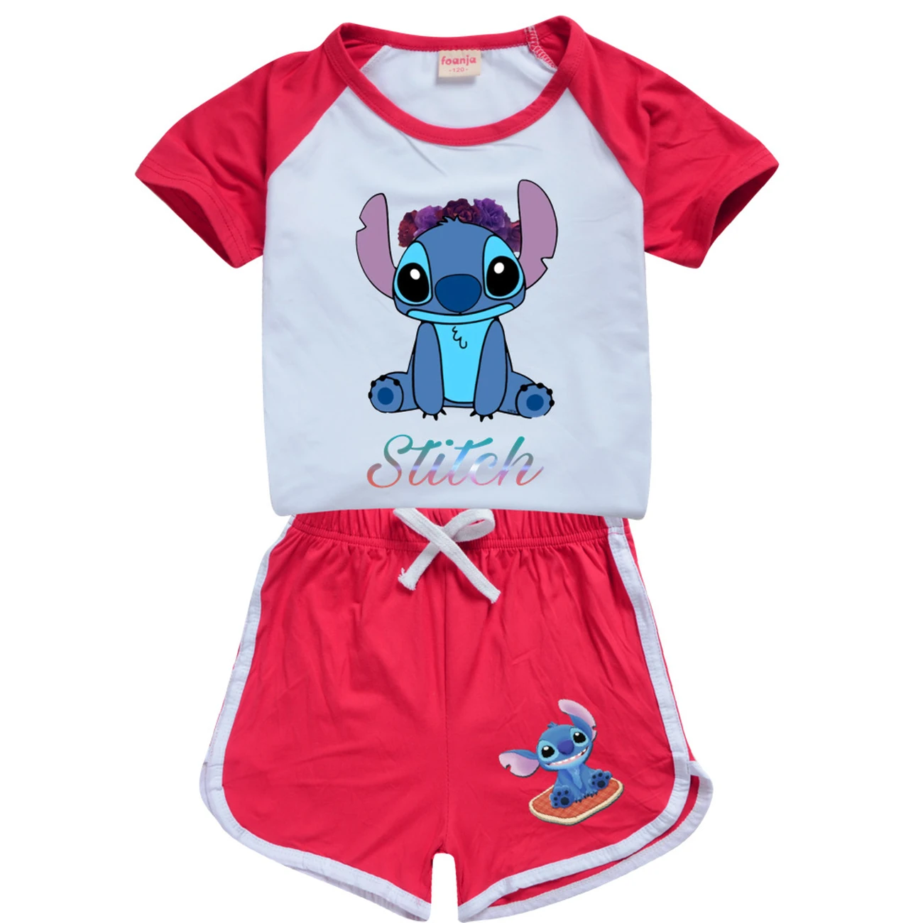 Kids’ Tee & Shorts Active Set — 1137 Edition, Style 01 · Set · Red
