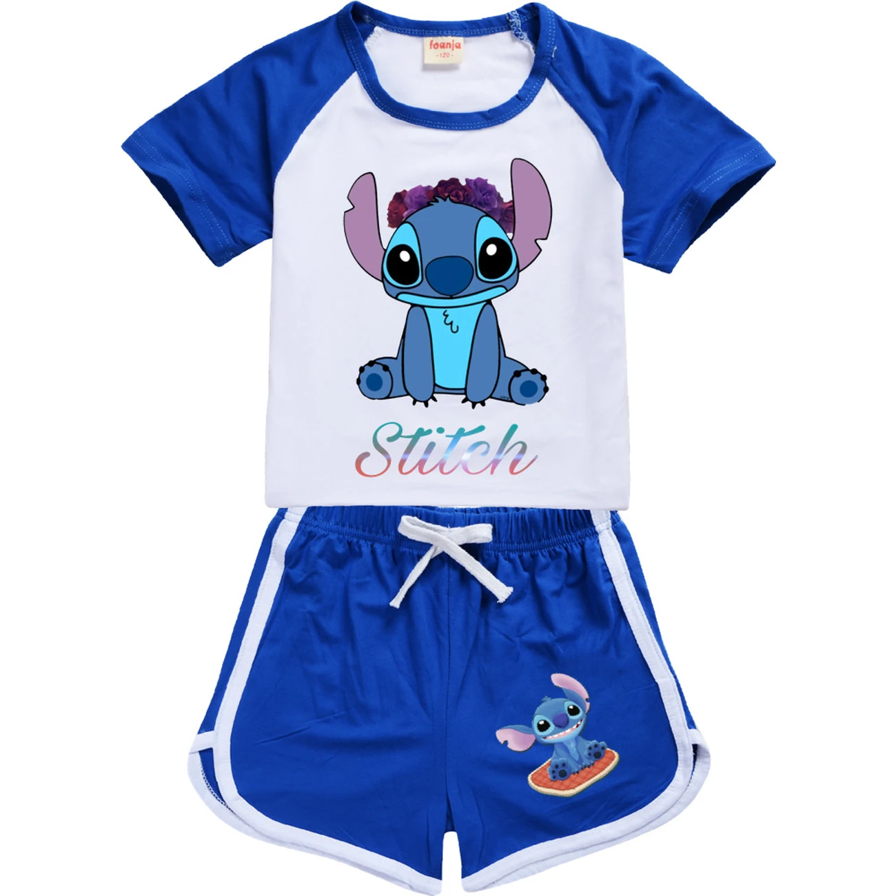 Kids’ Tee & Shorts Active Set — 1137 Edition, Style 03 · Set · Blue