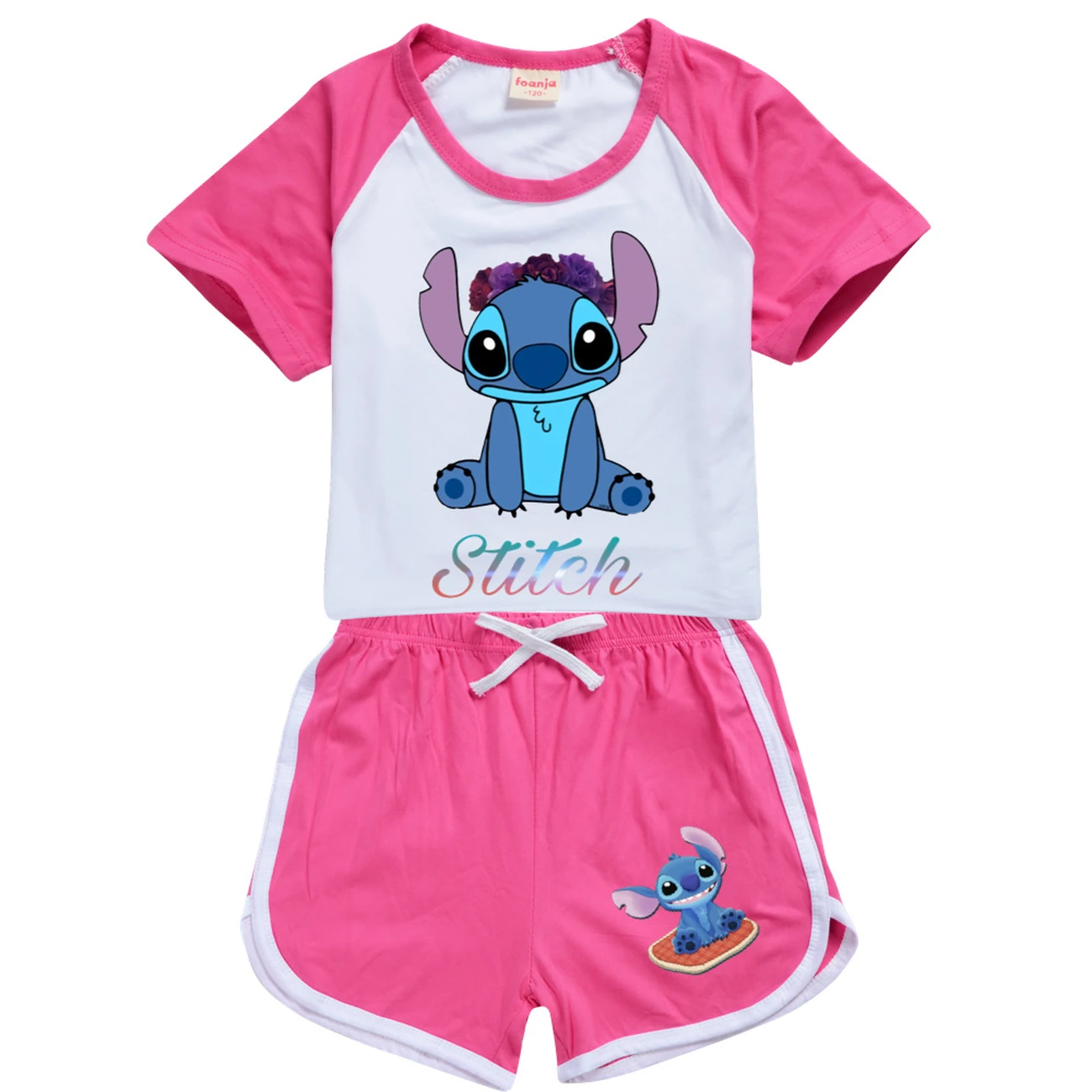 Kids’ Tee & Shorts Active Set — 1137 Edition, Style 06 · Set · Rose