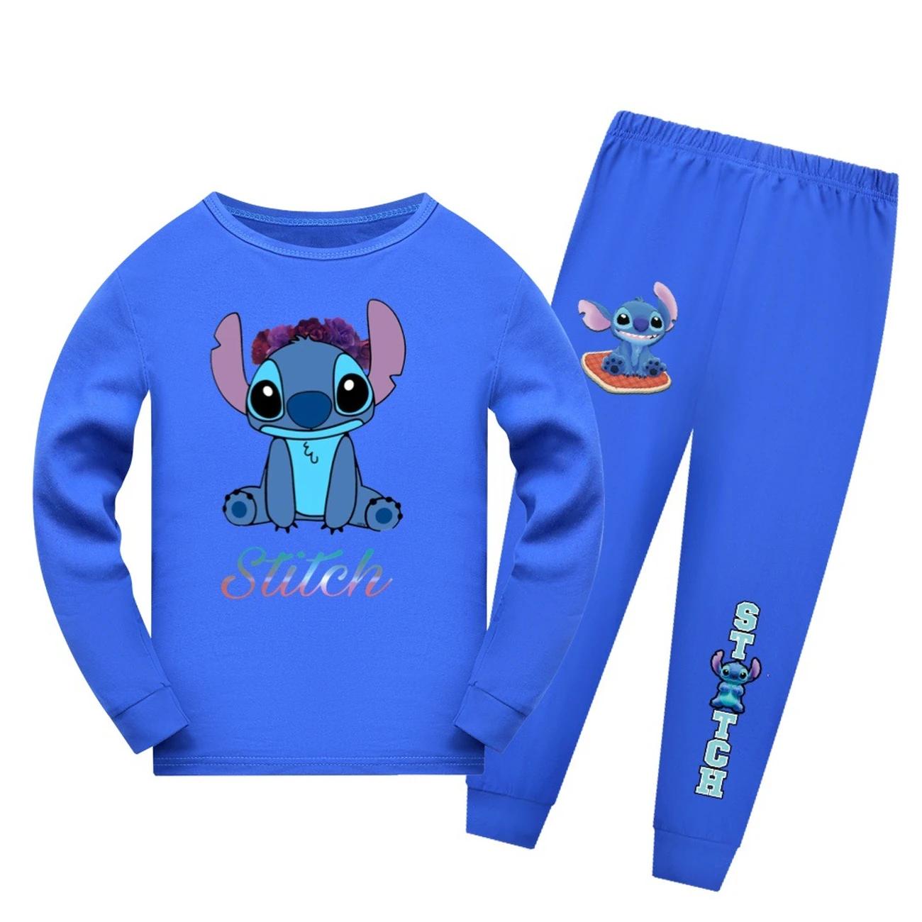 Kids’ Long-Sleeve Lounge Set — 1137 Edition, Style 04 · Set · Deep Blue
