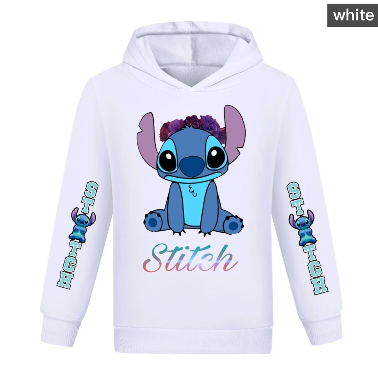Kids’ Graphic Hoodie — 1137 Collection B, Style 01 · White