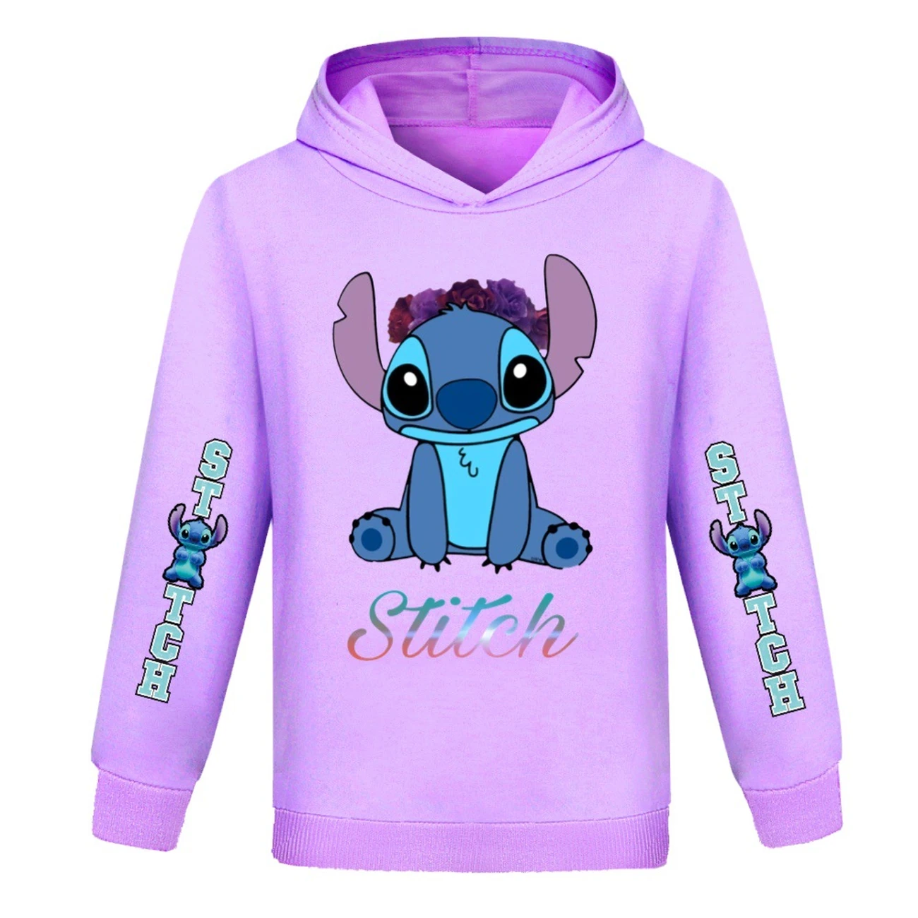 Kids’ Graphic Hoodie — 1137 Collection B, Style 04 · Purple