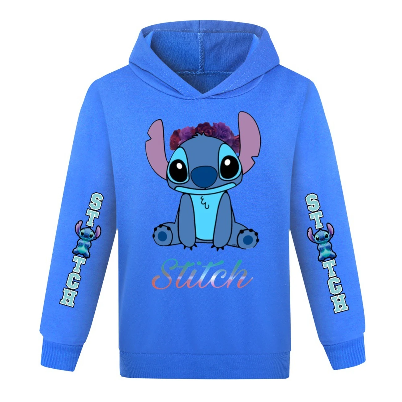 Kids’ Graphic Hoodie — 1137 Collection B, Style 10 · Deep Blue