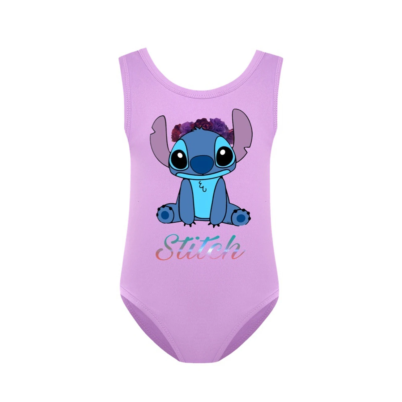 Girls’ One-Piece Swimsuit — 1137 Edition, Style 04 · Purple