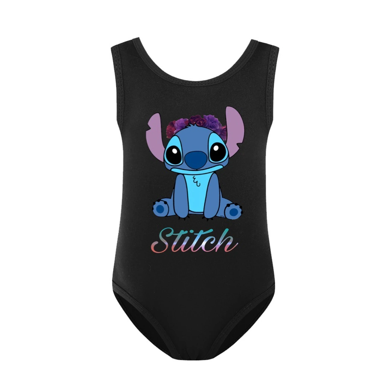 Girls’ One-Piece Swimsuit — 1137 Edition, Style 05 · Black