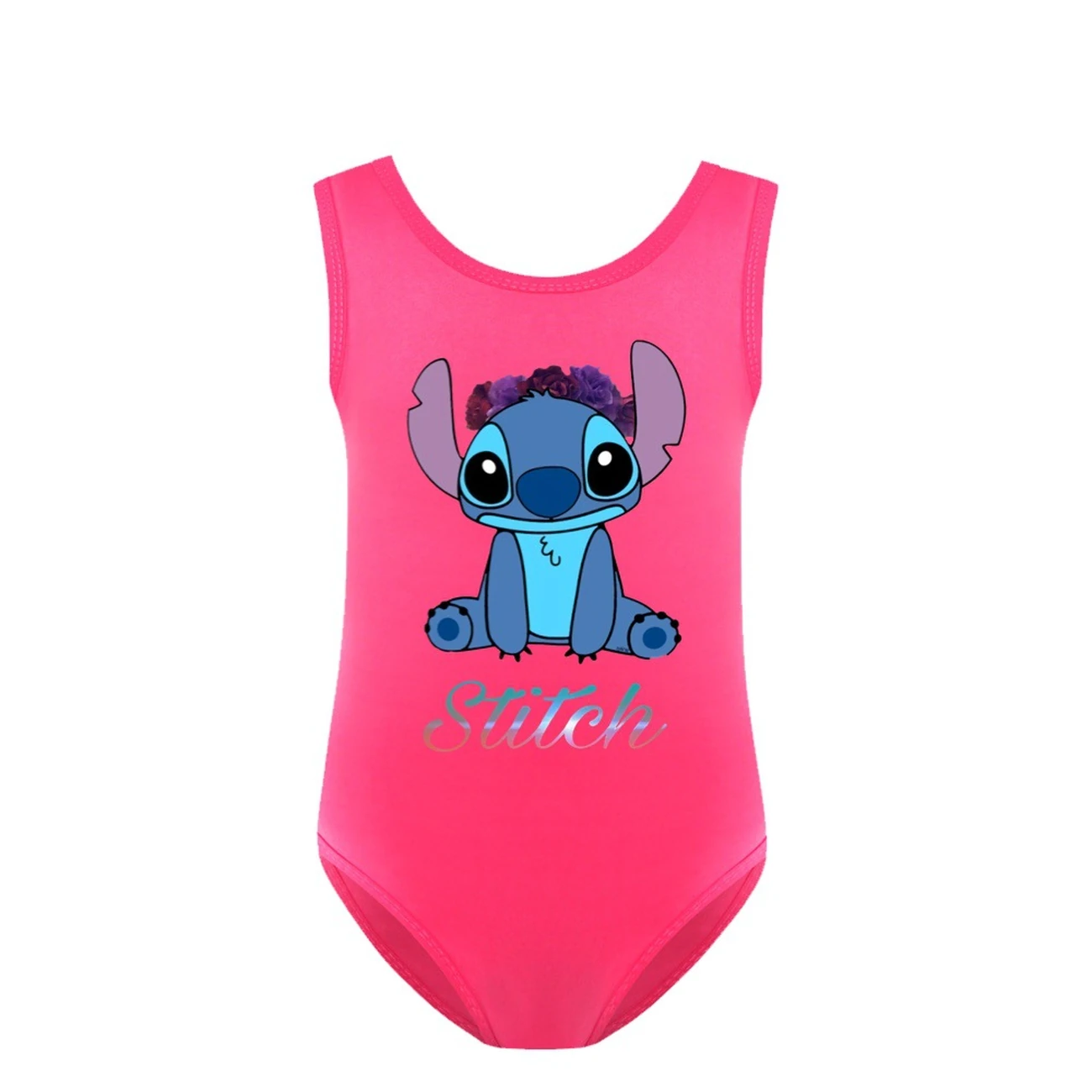 Girls’ One-Piece Swimsuit — 1137 Edition, Style 08 · Rose