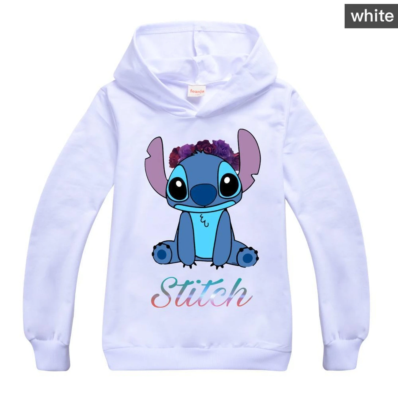 Kids’ Graphic Hoodie — 1137 Collection A, Style 01 · White