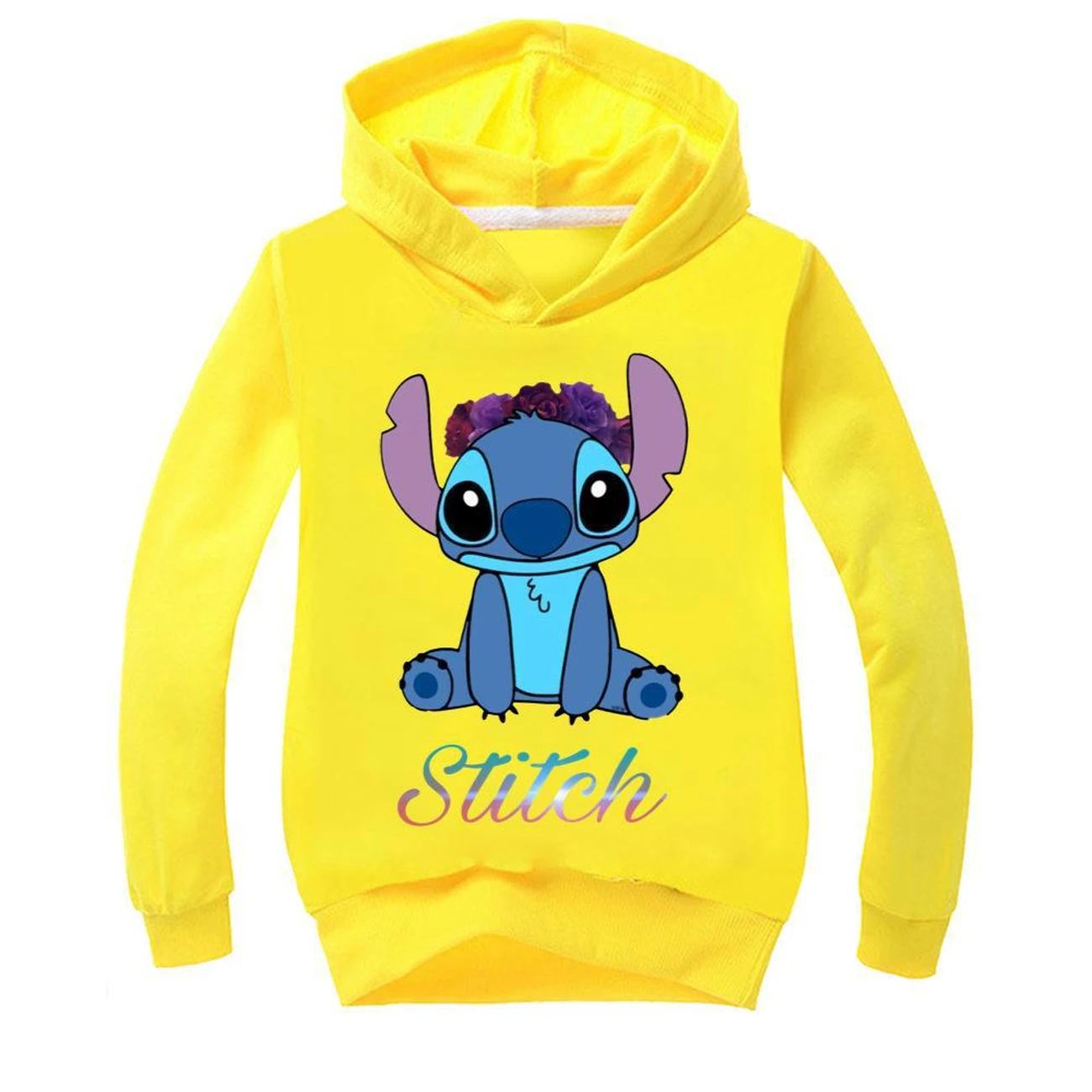 Kids’ Graphic Hoodie — 1137 Collection A, Style 02 · Yellow