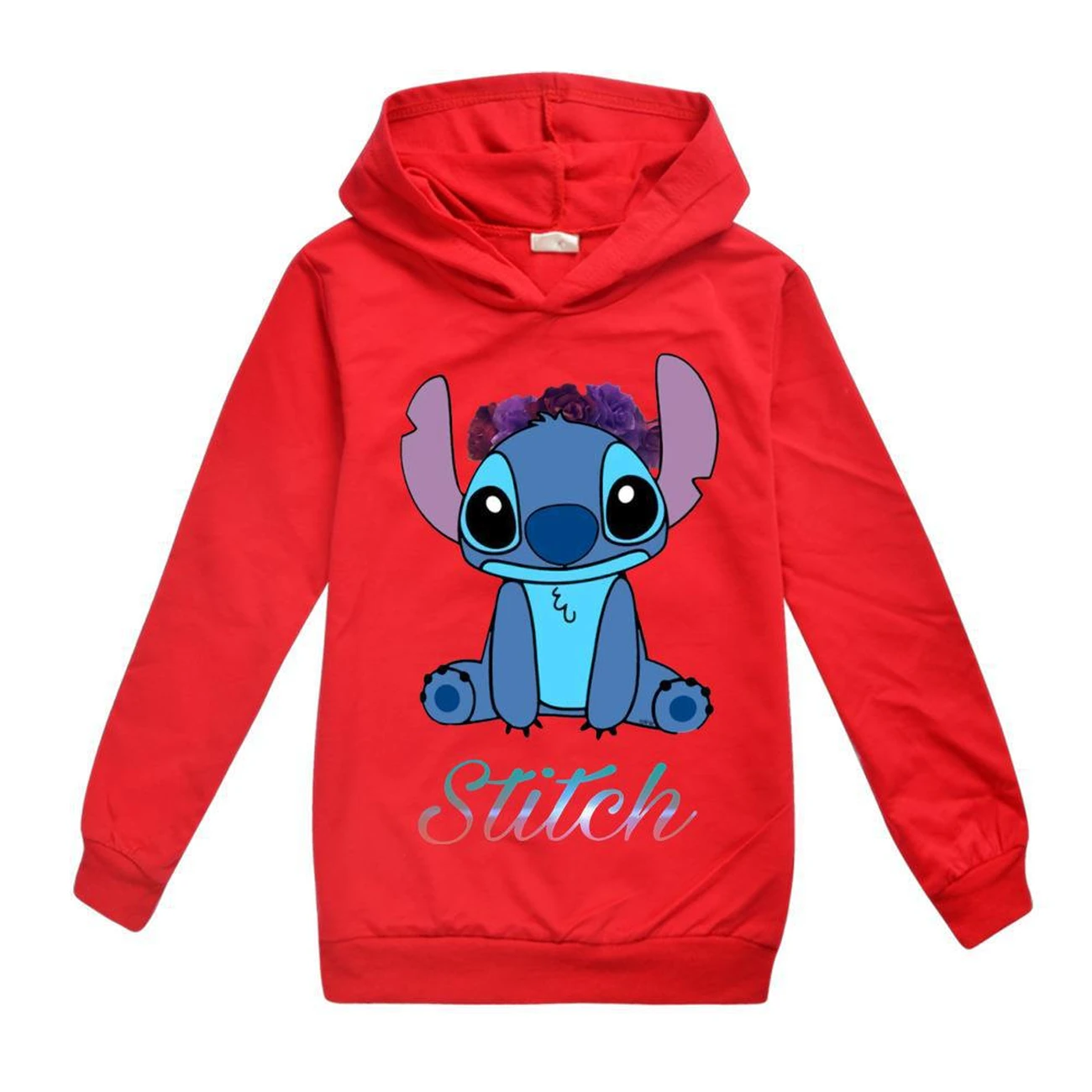 Kids’ Graphic Hoodie — 1137 Collection A, Style 03 · Red