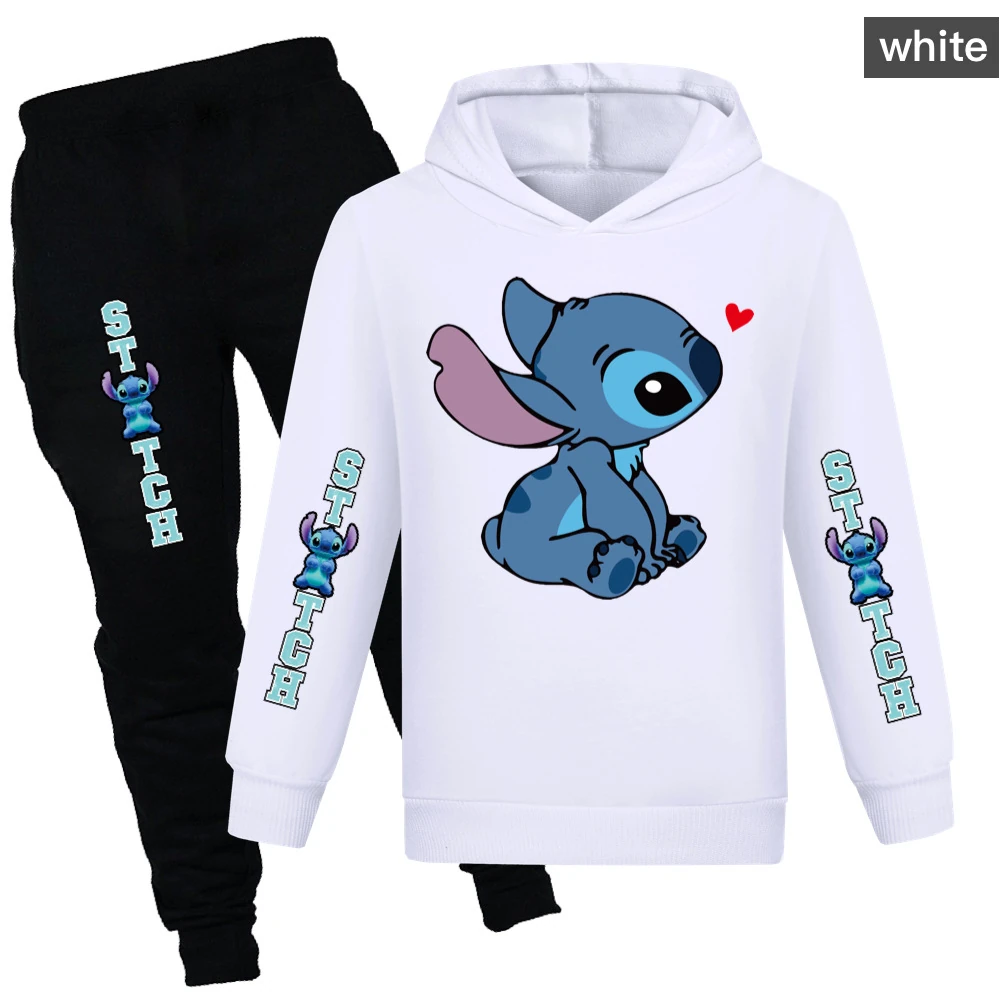 Kids’ Hoodie & Jogger Set — 1309, Style 01 · White