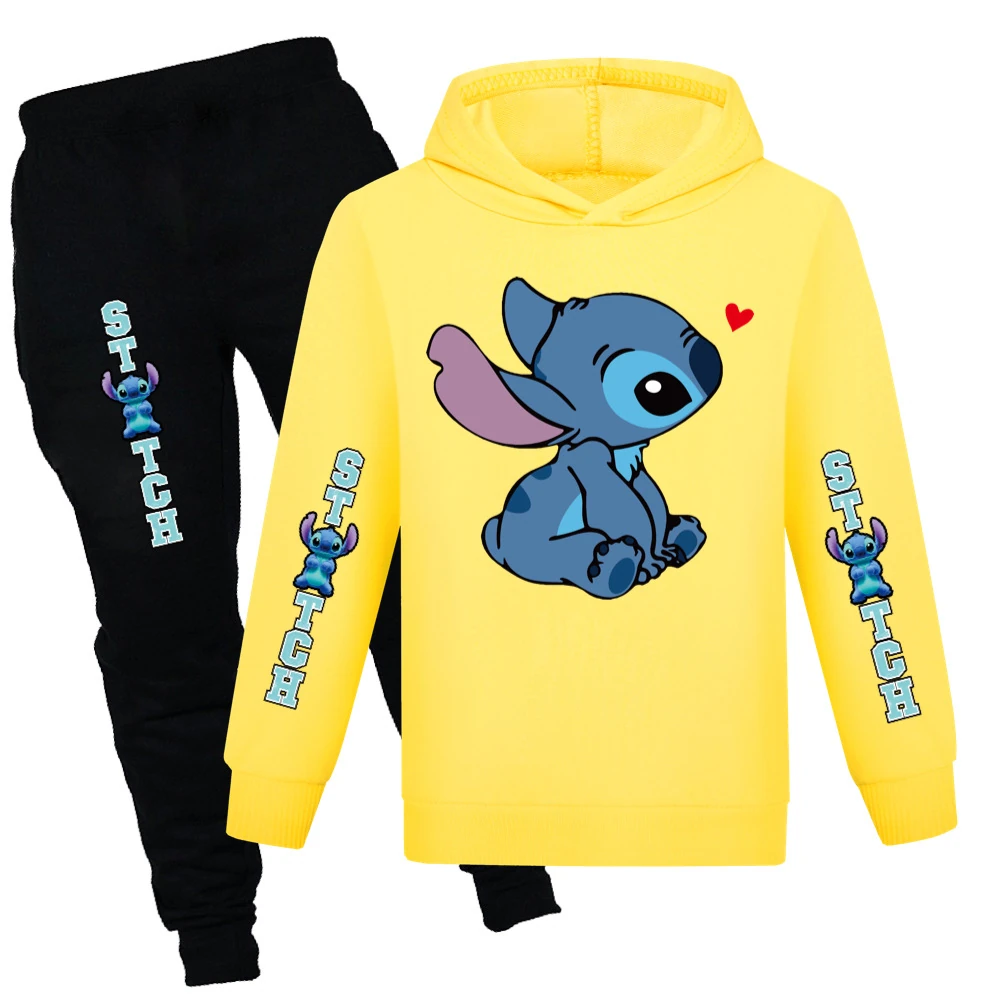 Kids’ Hoodie & Jogger Set — 1309, Style 02 · Yellow