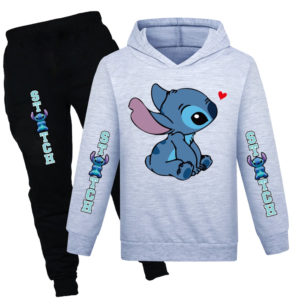 Kids’ Hoodie & Jogger Set — 1309, Style 05 · Grey