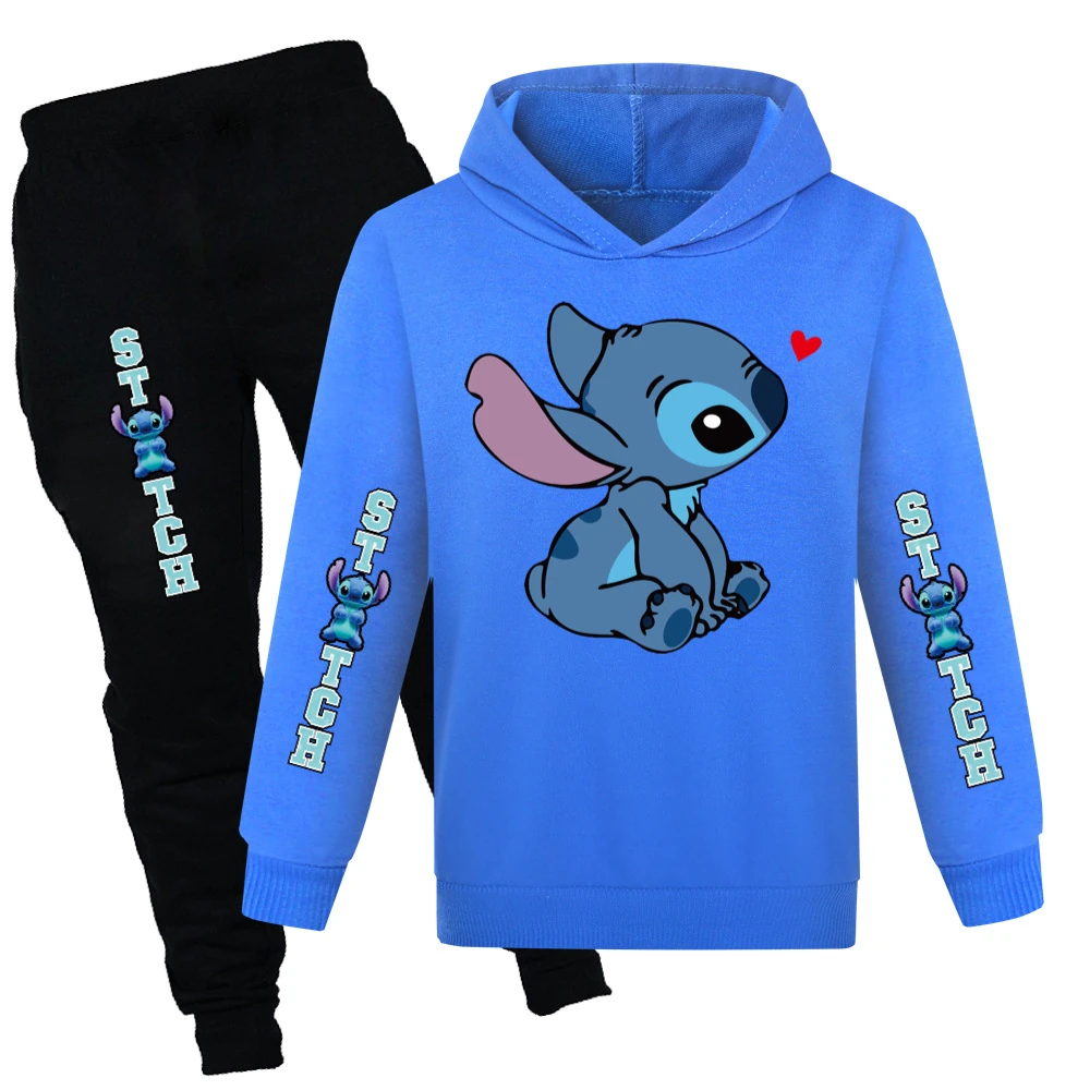 Kids’ Hoodie & Jogger Set — 1309, Style 10 · Deep Blue