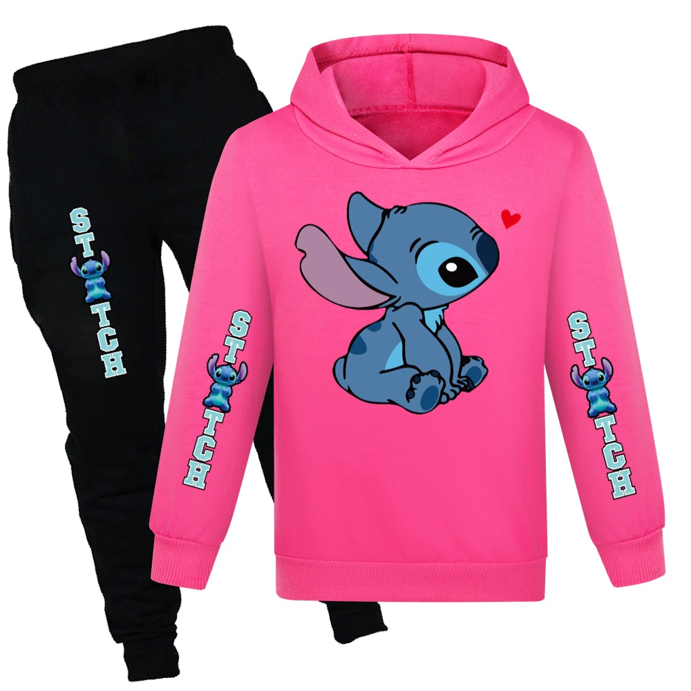 Kids’ Hoodie & Jogger Set — 1309, Style 12 · Rose