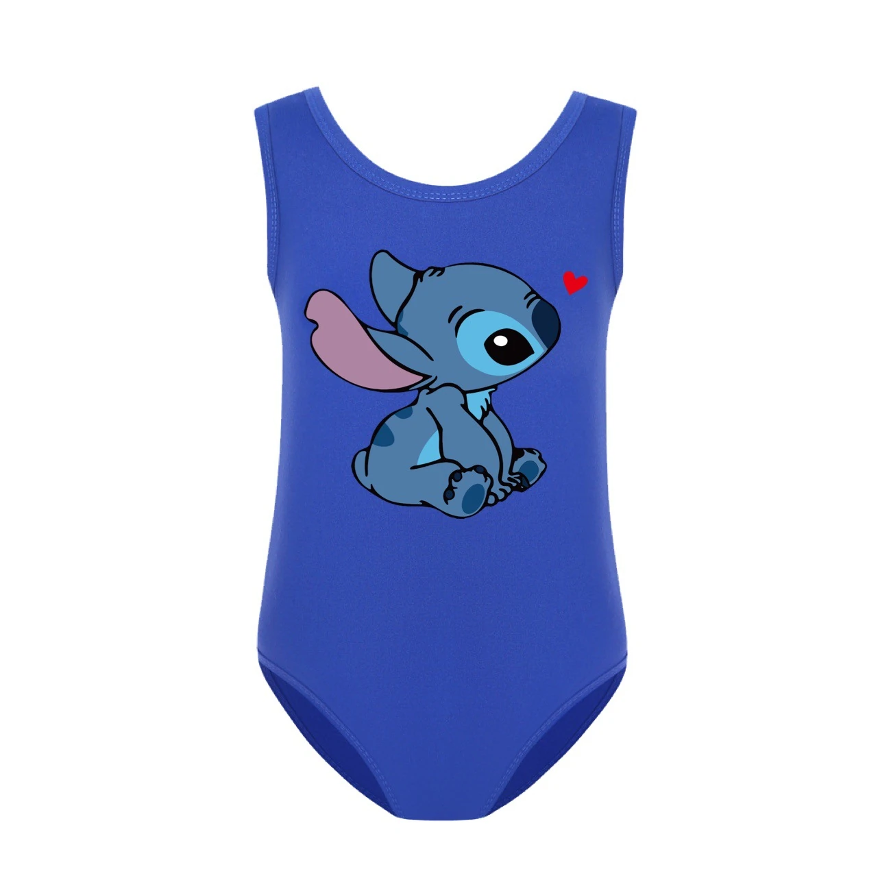 Girls’ One-Piece Swimsuit & Cap Set — 1309, Style 20 · Blue