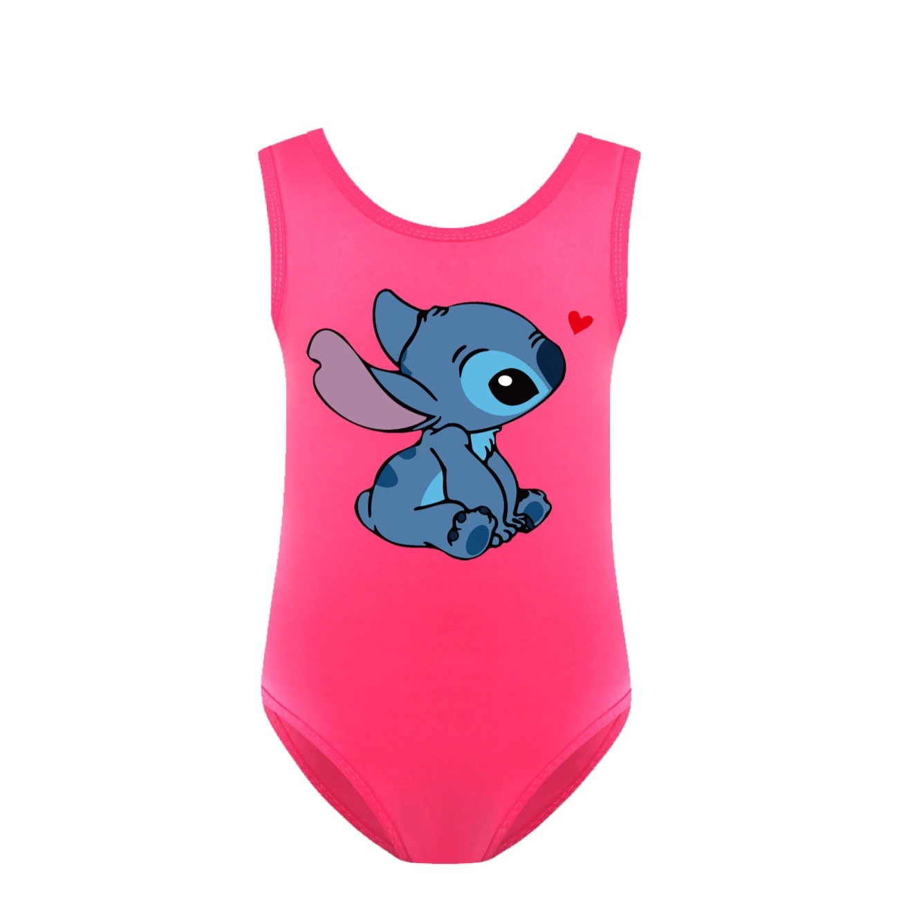 Girls’ One-Piece Swimsuit & Cap Set — 1309, Style 22 · Rose