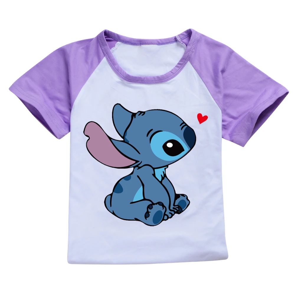 Kids’ Tee & Shorts Active Set — 1309, Style 10 · Purple
