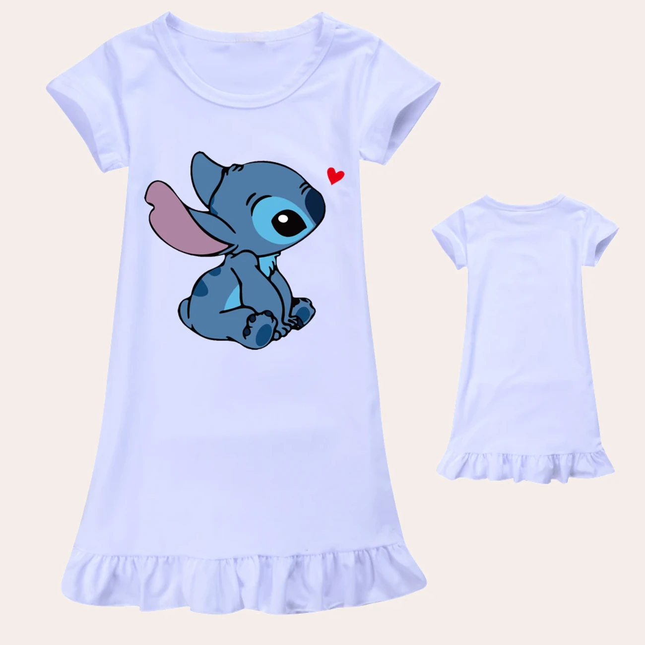 Girls’ Smooth-Knit Lounge Dress — 1309 product view