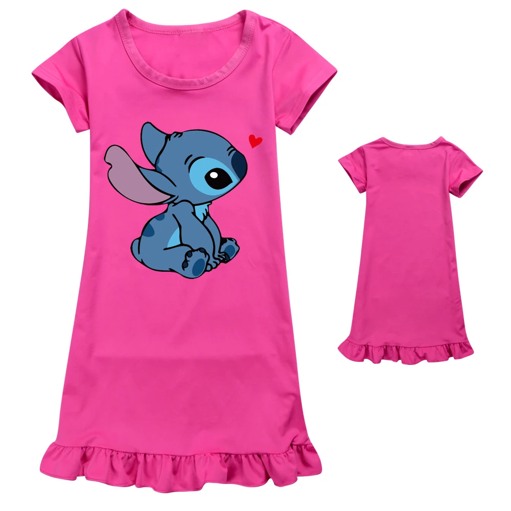 Girls’ Smooth-Knit Lounge Dress — 1309, Style 10 · Rose