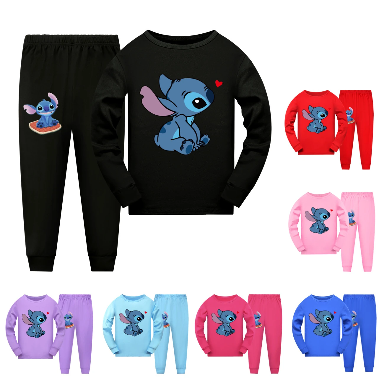 Kids’ Long-Sleeve Lounge Set — 1309, clean product view