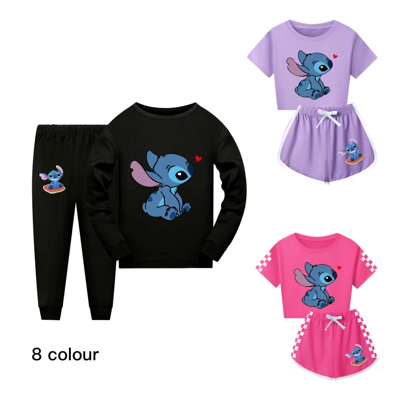 Family Mixed-Sleeve Lounge Set — 1309, clean product view