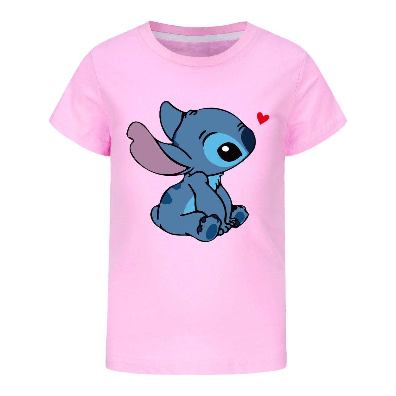 Kids’ Short-Sleeve Graphic Tee — 1309, Style 11 · Pink