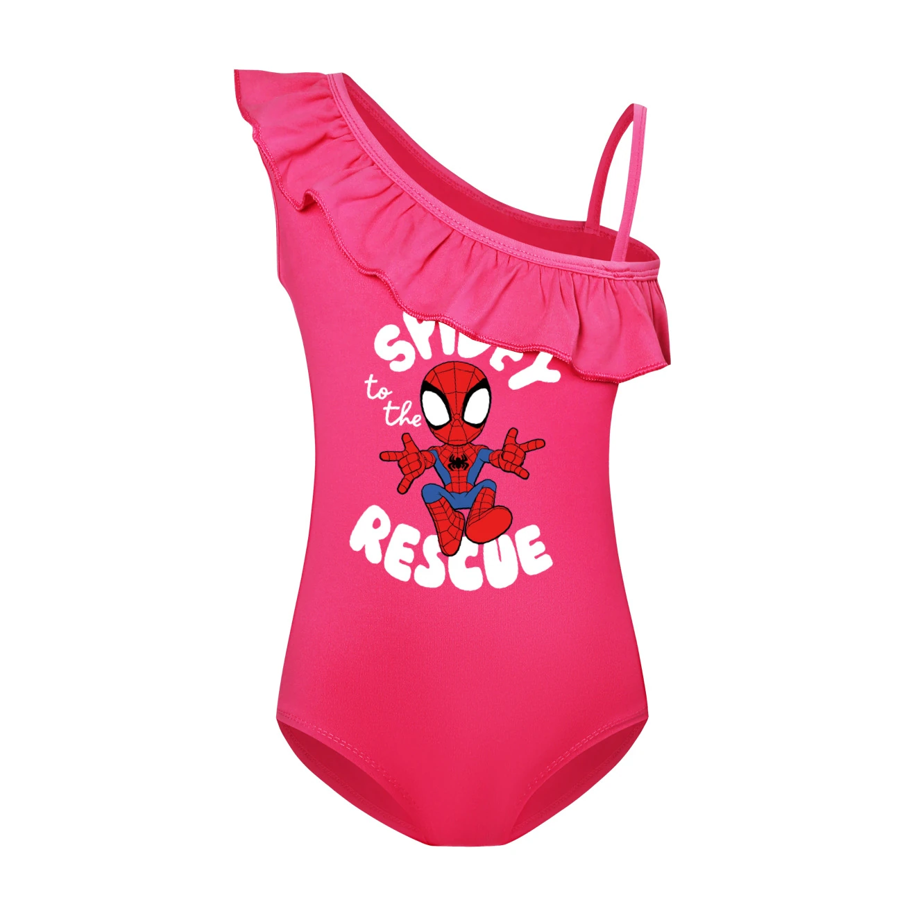 Storybook One-Piece Swimsuit & Cap Set — 3395, Style 22 · Single Piece · Rose