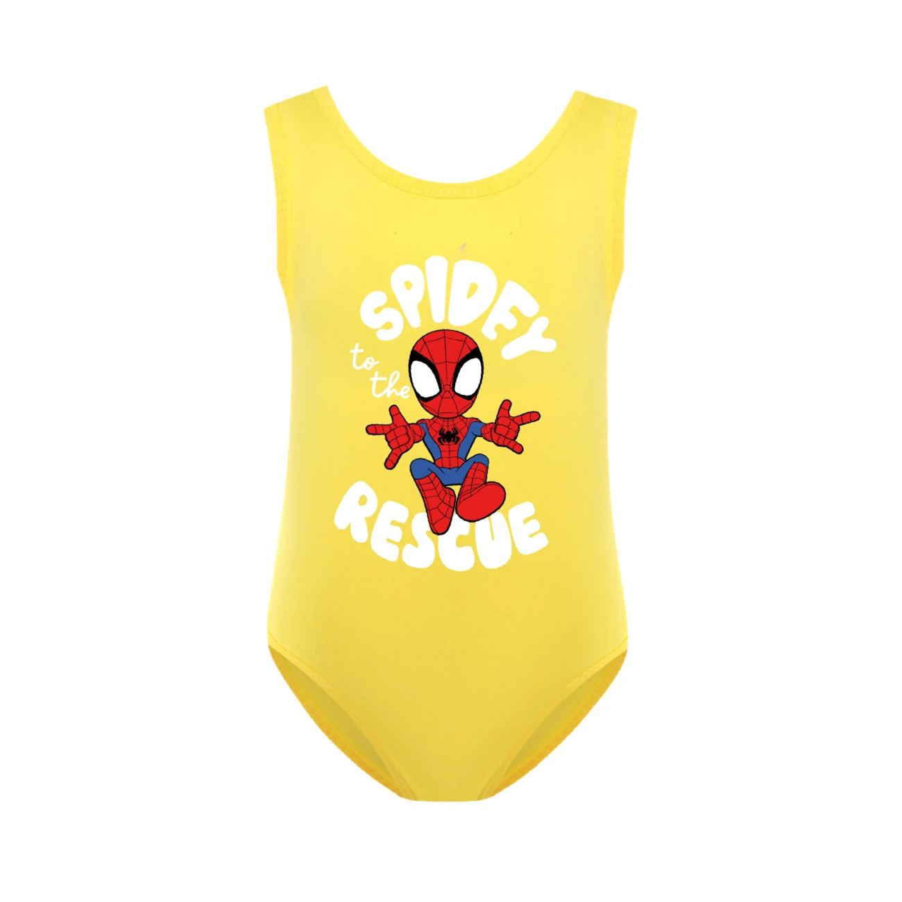 Storybook One-Piece Swimsuit & Cap Set — 3395, Style 26 · Yellow