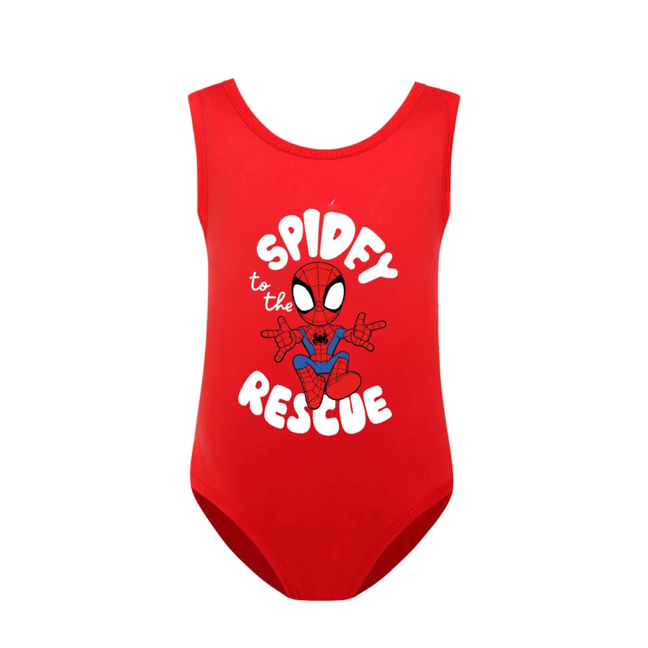 Storybook One-Piece Swimsuit & Cap Set — 3395, Style 27 · Red
