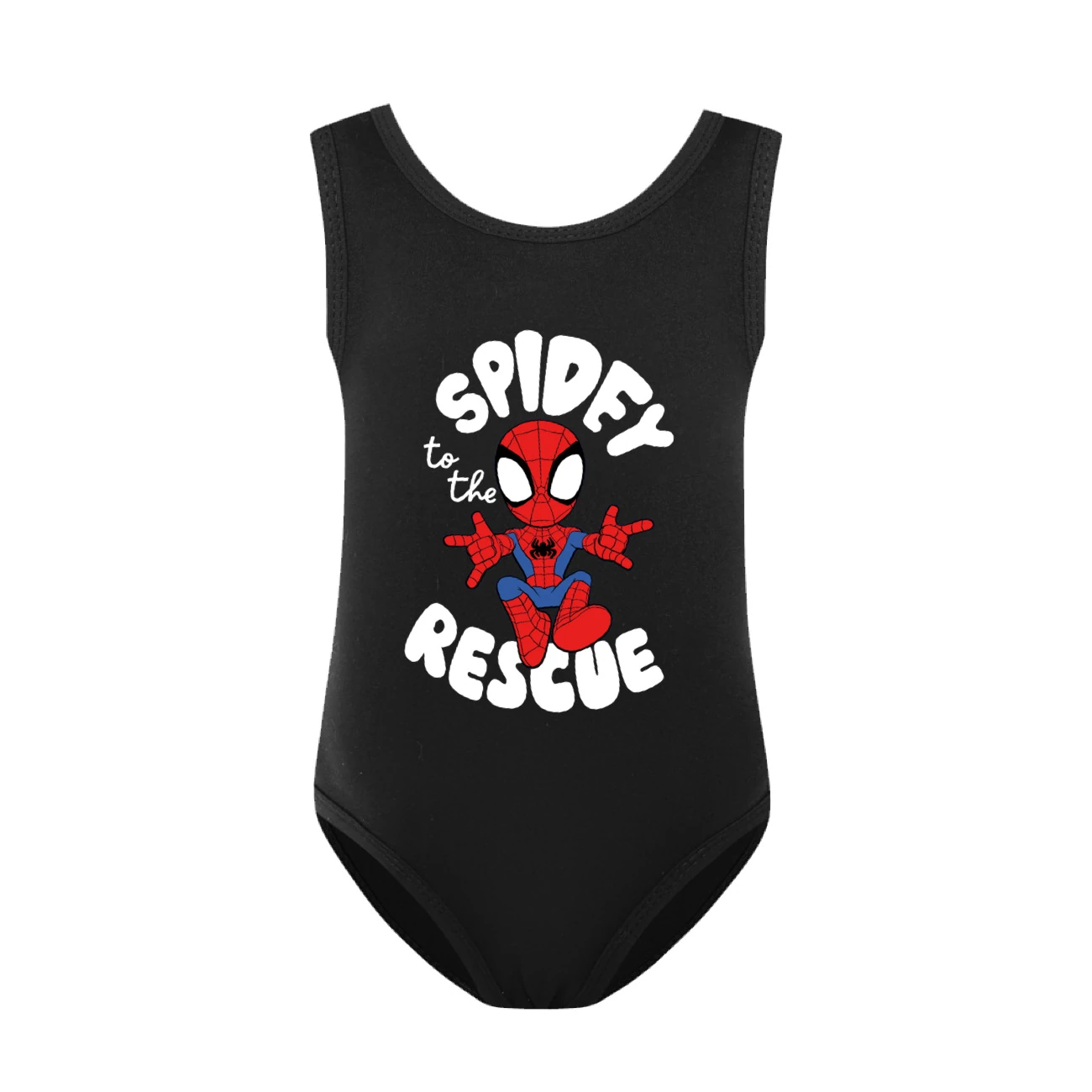 Storybook One-Piece Swimsuit & Cap Set — 3395, Style 29 · Black
