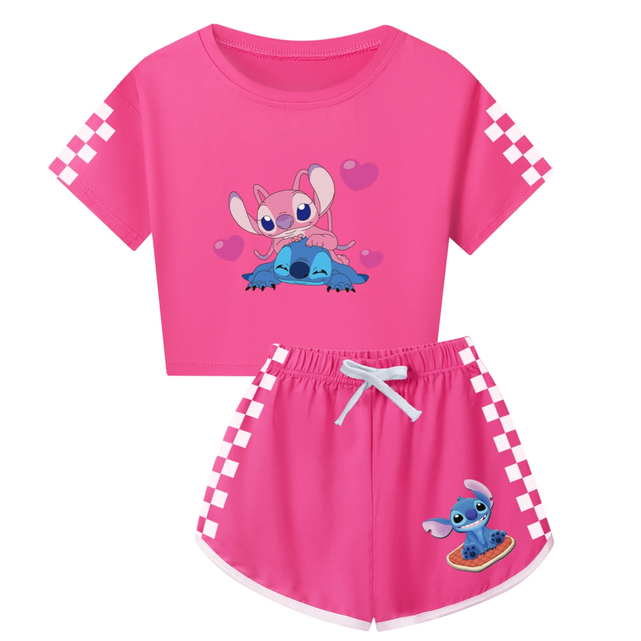 Family Mixed-Sleeve Lounge Collection — 3505, Style 03 · Rose