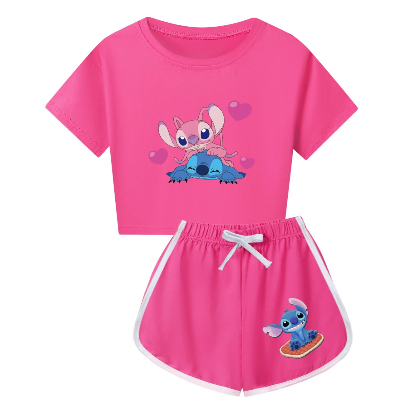 Family Mixed-Sleeve Lounge Collection — 3505, Style 18 · Rose