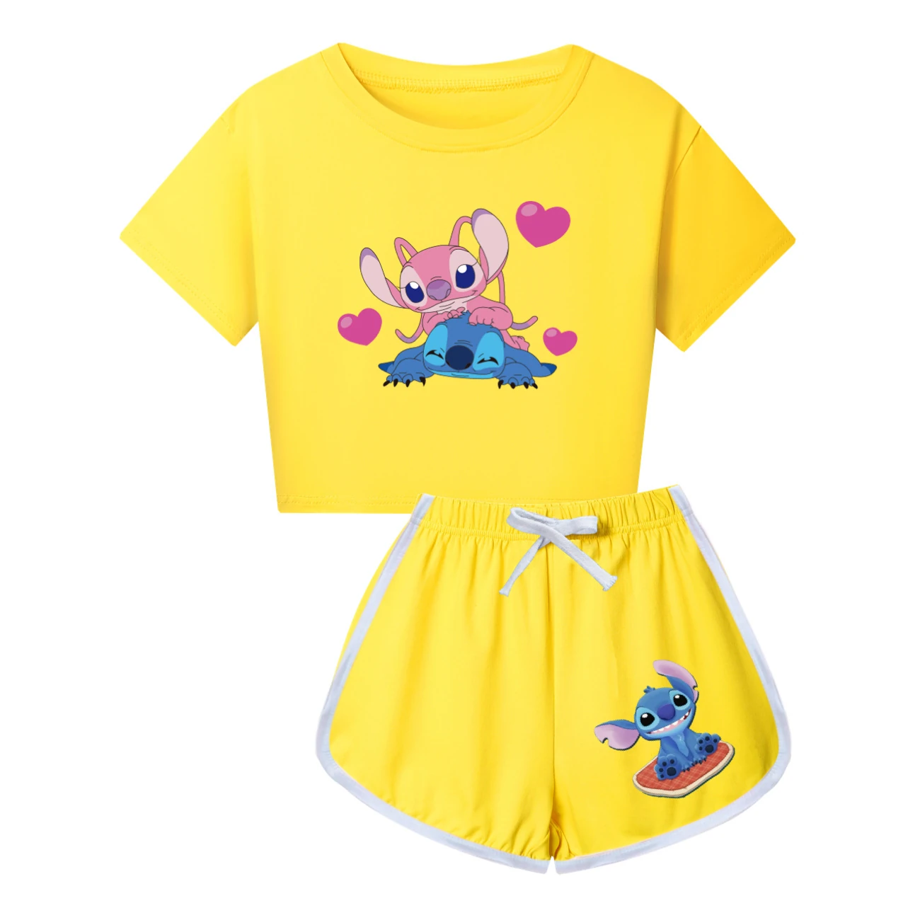 Family Mixed-Sleeve Lounge Collection — 3505, Style 22 · Yellow