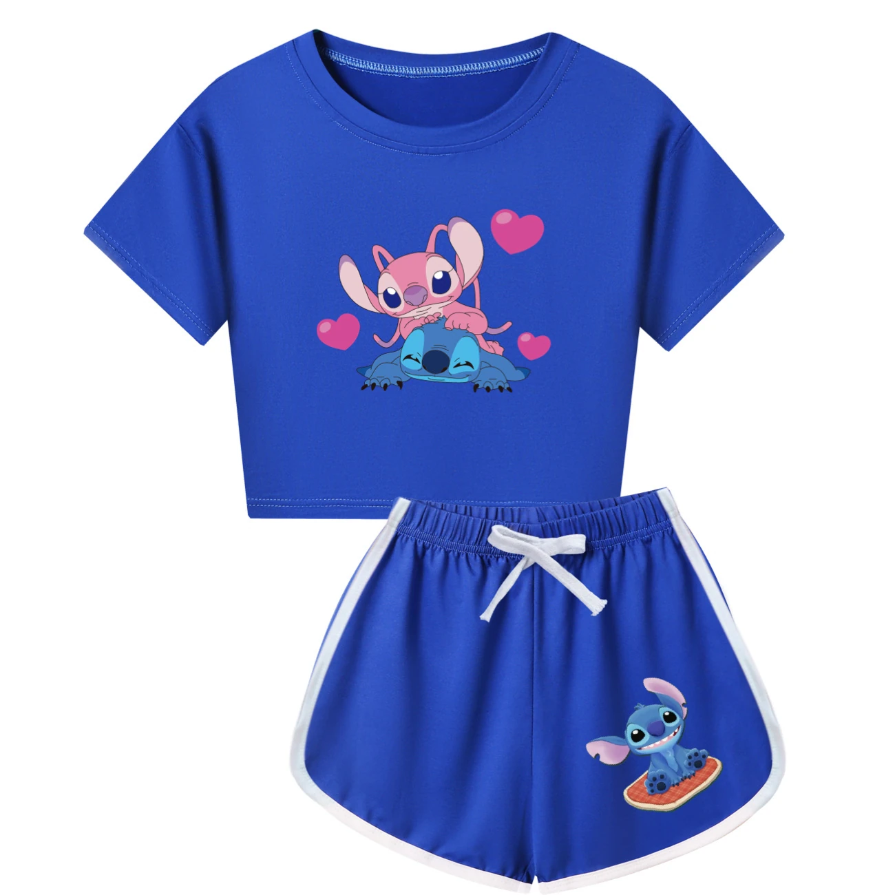 Family Mixed-Sleeve Lounge Collection — 3505, Style 23 · Blue