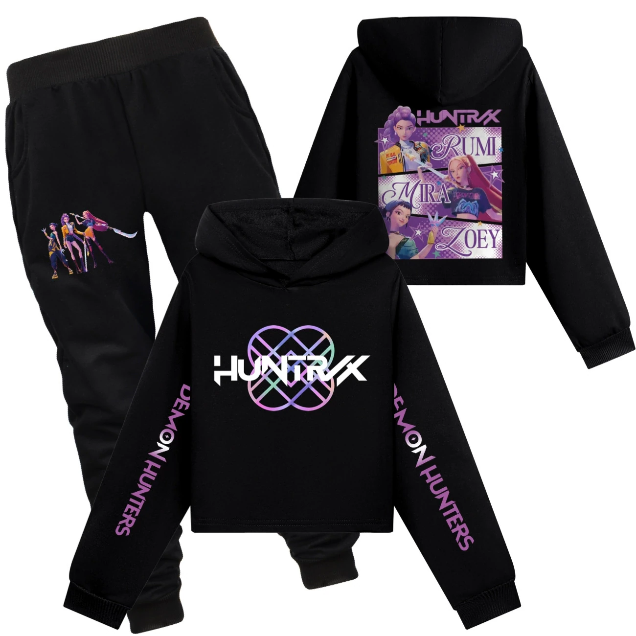 Cropped Sweatshirt Play Set — 4829 Edition 7594, Style 22 · Set · Black