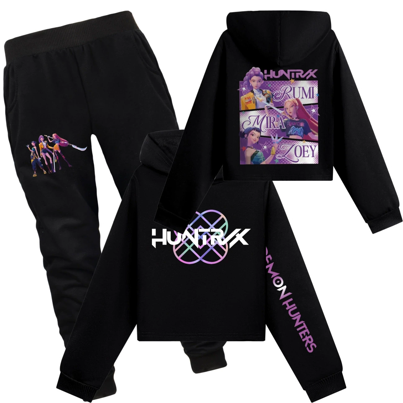 Cropped Sweatshirt Play Set — 4829 Edition 7594, Style 35 · Set · Black