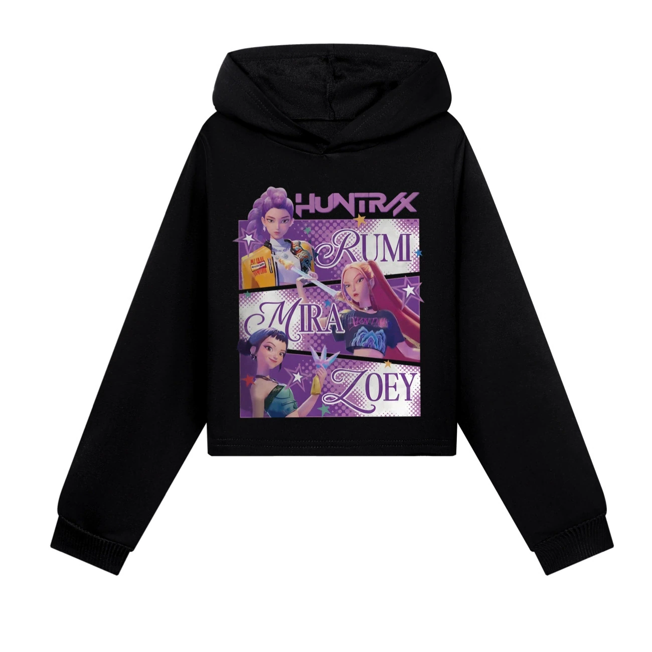 Cropped Hoodie Set — 4829 Edition, Style 06 · Black