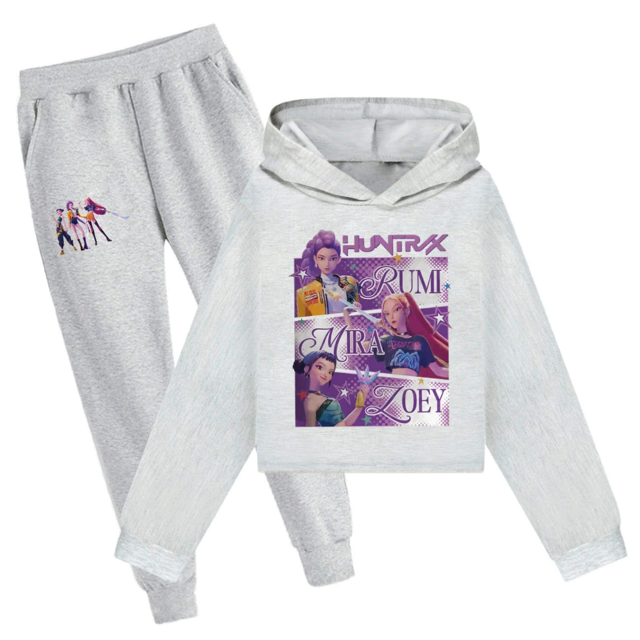Cropped Hoodie Set — 4829 Edition, Style 11 · Set · Grey