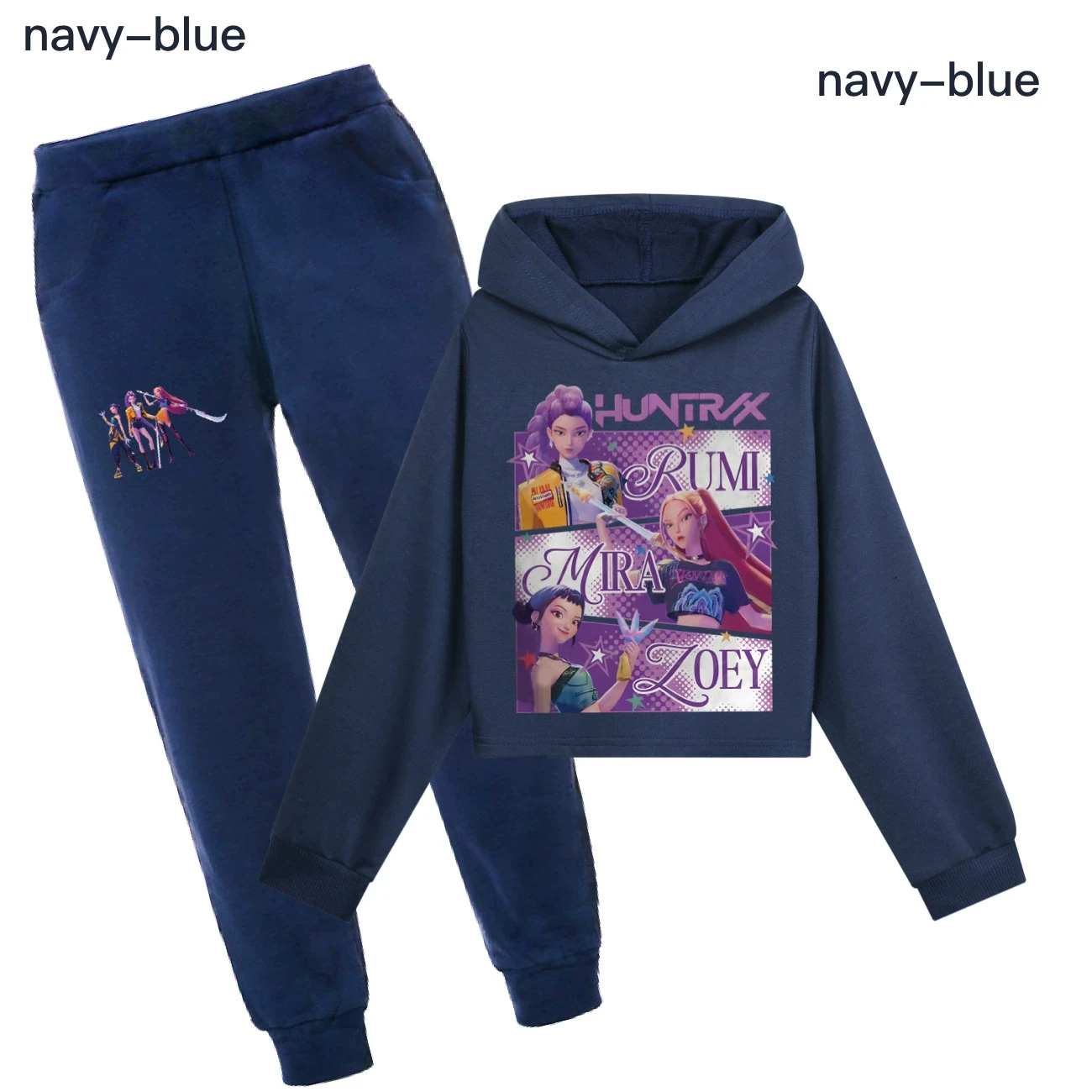 Cropped Hoodie Set — 4829 Edition, Style 12 · Set · Royal Blue