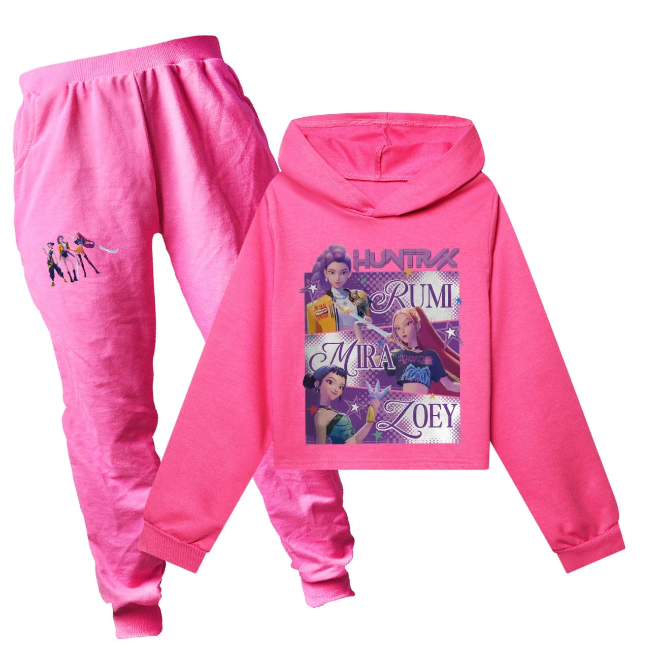Cropped Hoodie Set — 4829 Edition, Style 13 · Set · Rose
