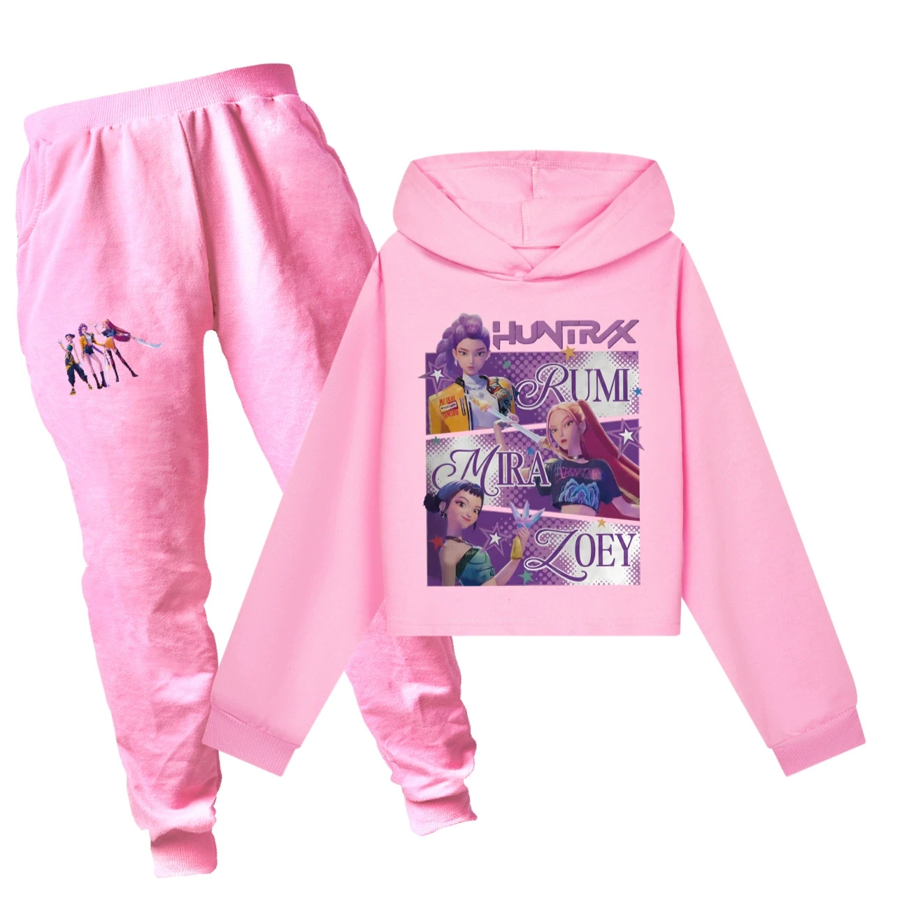 Cropped Hoodie Set — 4829 Edition, Style 14 · Set · Pink