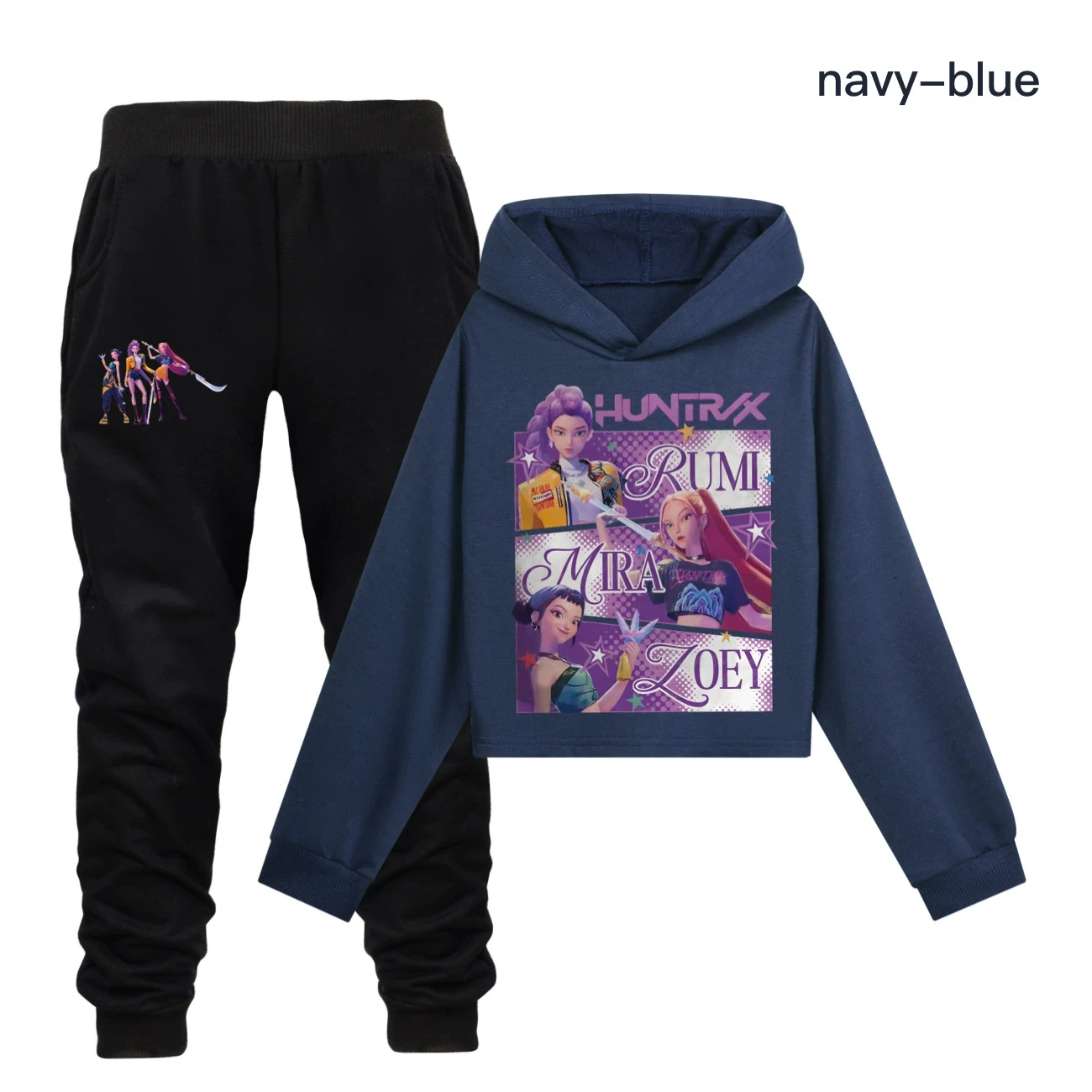 Cropped Hoodie Set — 4829 Edition, Style 16 · Set · Navy
