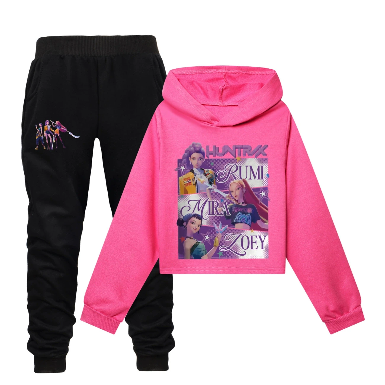 Cropped Hoodie Set — 4829 Edition, Style 18 · Set · Rose
