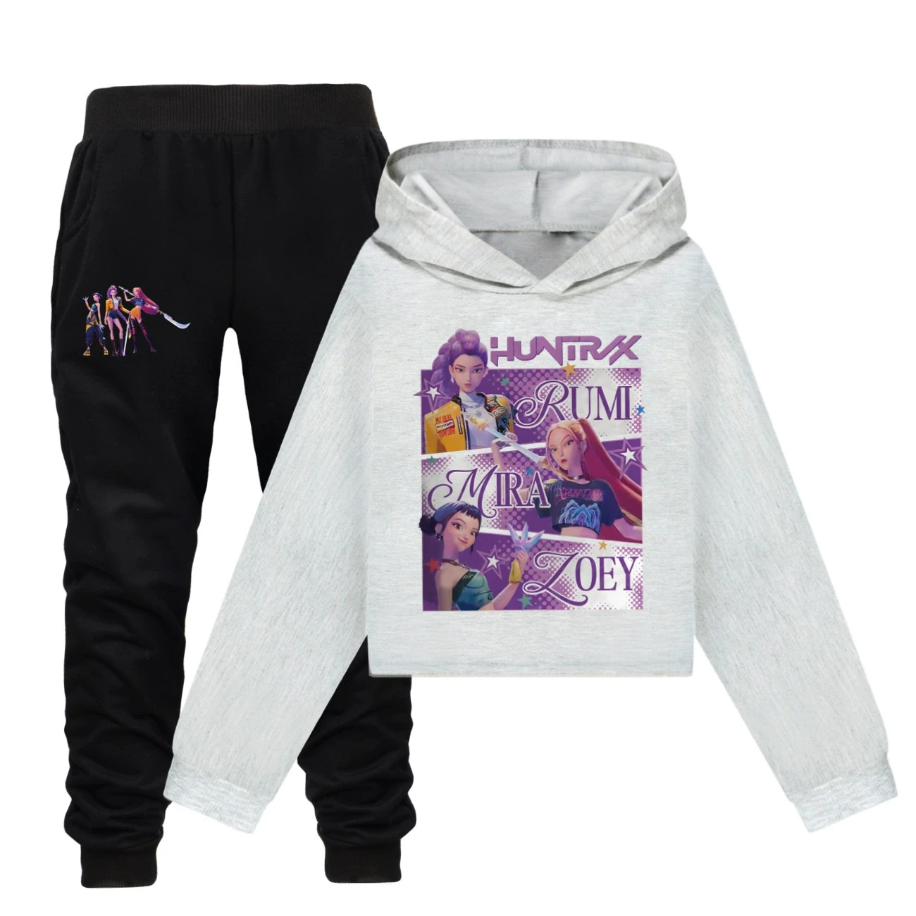 Cropped Hoodie Set — 4829 Edition, Style 22 · Set · Grey