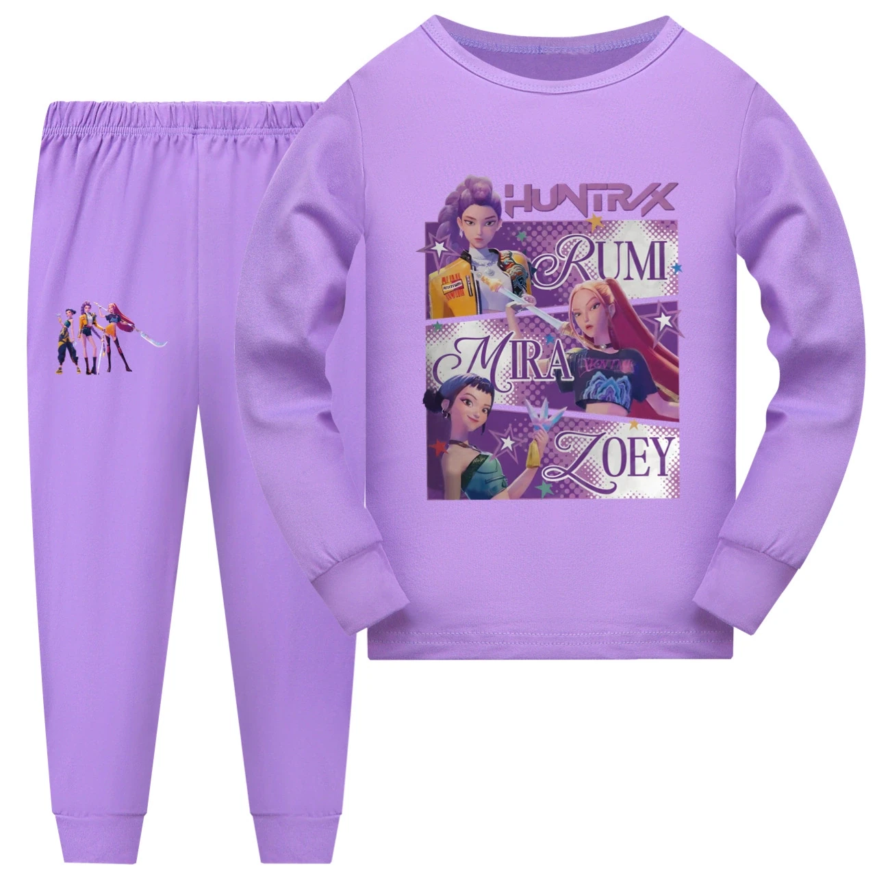 Family Lounge Set — 4829 Edition, Style 09 · Long Sleeve · Purple