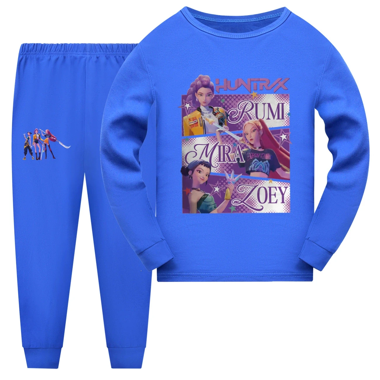 Family Lounge Set — 4829 Edition, Style 12 · Long Sleeve · Blue