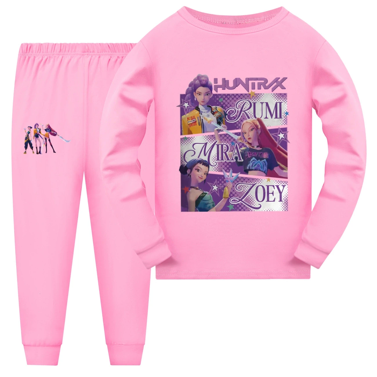 Family Lounge Set — 4829 Edition, Style 15 · Long Sleeve · Pink